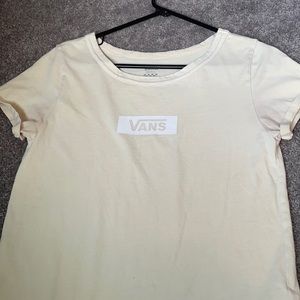Yellow vans t-shirt.